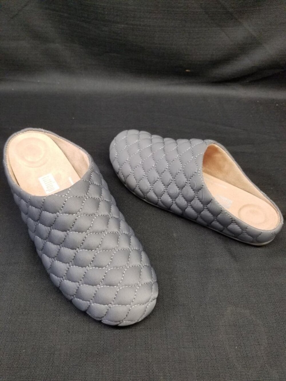 Fitflop Women's Chrissie Padded Slip-On Pewter Gray Size 9 NEW IN BOX!